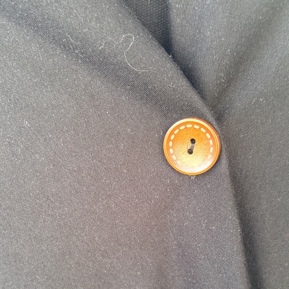 bobeau Black Draped Button-Front Sweater - Picture 7 of 7